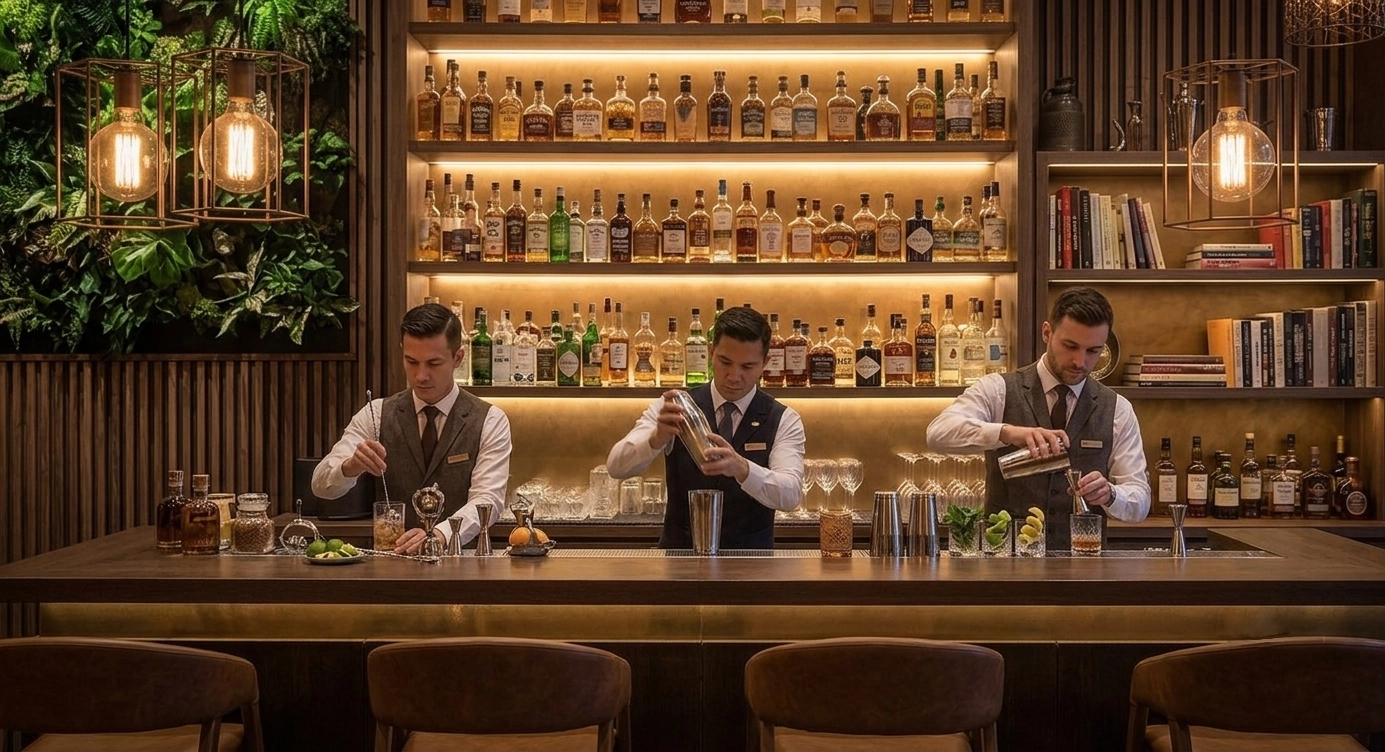 Bar elegante y coctelería